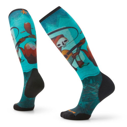 Ski Targeted Cushion Always Explore Print OTC Socks - Men's (Fall 2023) - Image 3