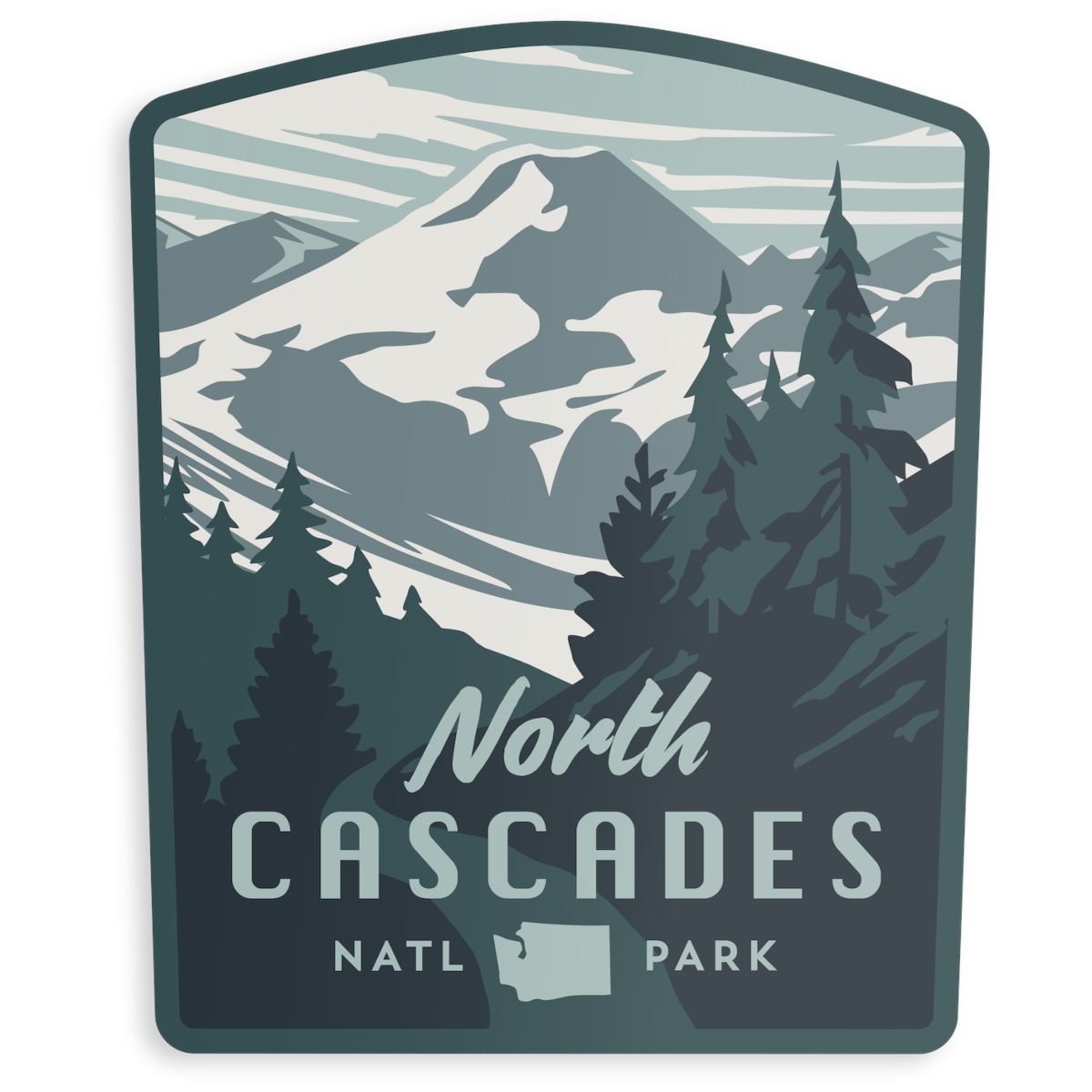 North Cascades Sticker - Image 3