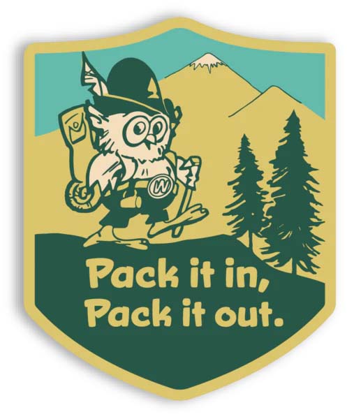 Pack it in, Pack it out Sticker - Image 2