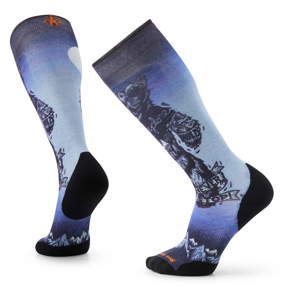 Ski Targeted Cushion Always Explore Print OTC Socks - Men's (Fall 2023) - Image 5
