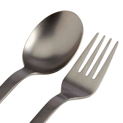 Titanium Fork and Spoon Set