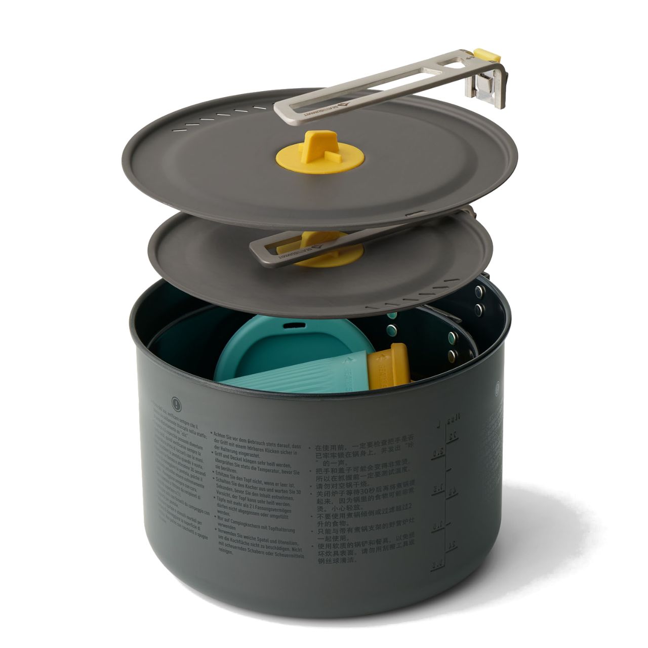 Frontier UL Two Pot Cook Set - 2 Person - 6-Piece Set - Image 2